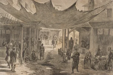 Die Agora, Athen, in den 1860er Jahren